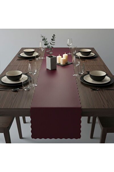 Grand Fine Art 4+1 Piece Leather Runner-Leather Supla-Ruffle Patterned Runner...