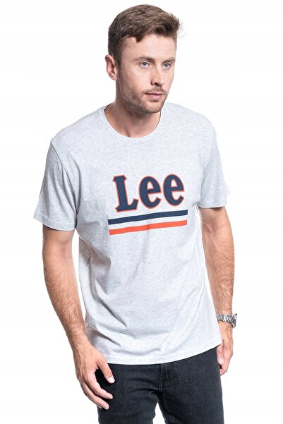 Lee Tricou Barbati, Lee, Stripe Tee, Gri, Bumbac, Marime M