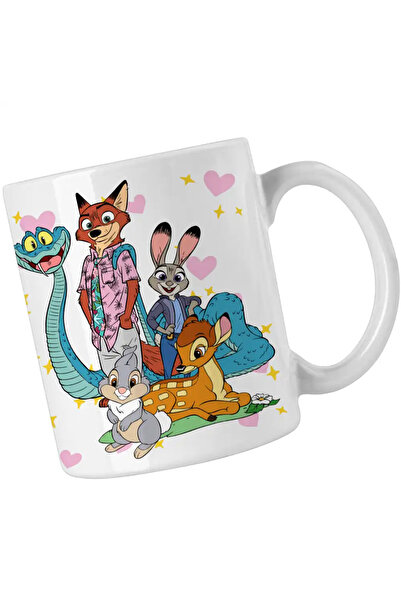 OEM Bambi Zootopia Bunny Snake Fox Mug