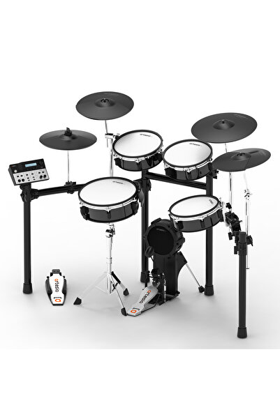 Artesia Legacy A250-BMS Black Metallic Stripe Dijital Davul Seti