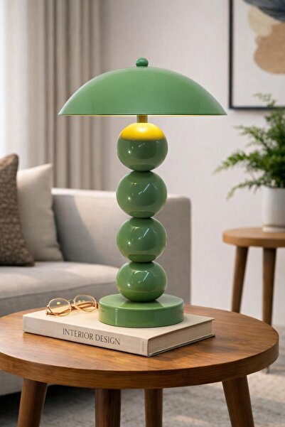 MİLA AYDINLATMA PİLLİ 4 TOP AÇ-KAPA MASA LAMBASI ABAJUR CAFE RESTAURANT SALON...