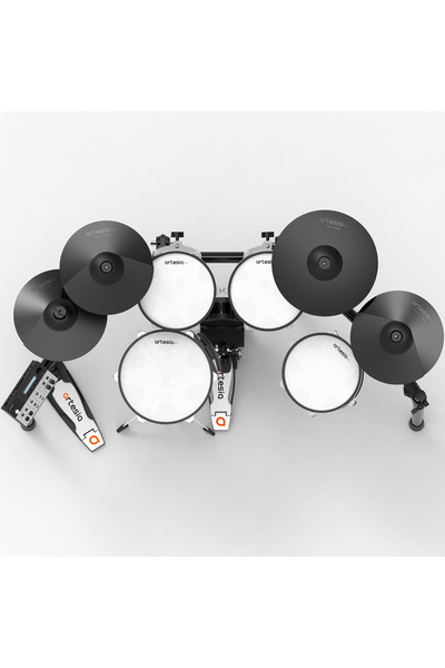 Artesia Legacy A250-BMS Black Metallic Stripe Dijital Davul Seti