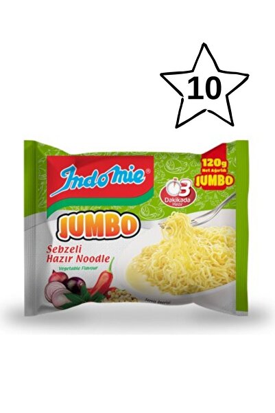 İndomie Sebzeli Noodle Jumbo 120gr (10 Adet)