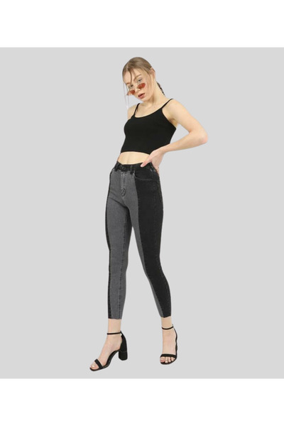 MQ Women's two-tone mixed jeans, made in Turkey (MQ Collection)