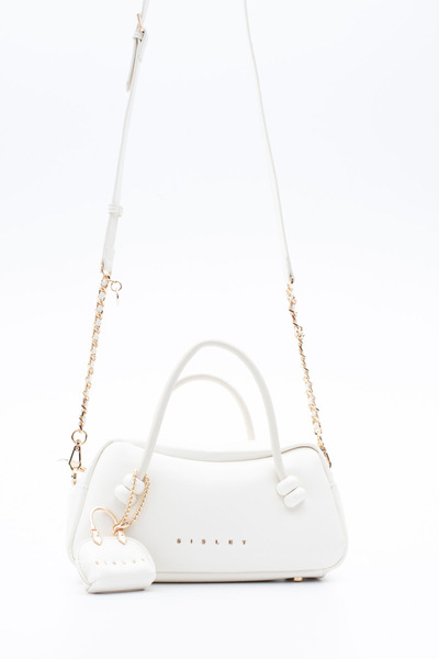 Sisley كول حقيبة سي للنساء باللون الأبيض SLY408