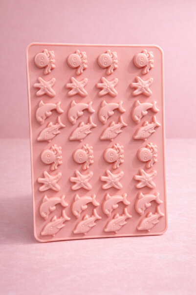 Adana Pasta Malzemeleri Bt-222 jelly bean silicone mold - sea theme - 21 x 15 cm