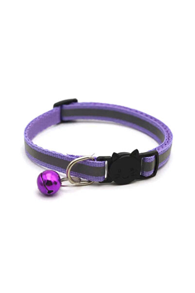 Petora Adjustable collar with bell for cats and dogs, purple, ZC1021