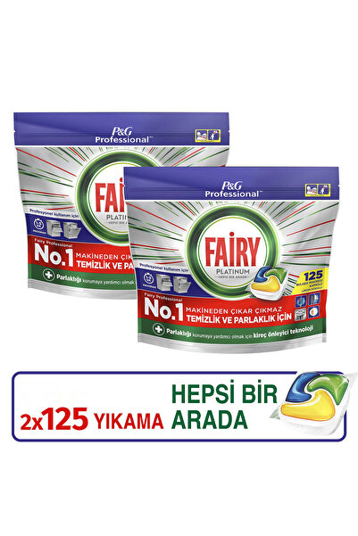 Fairy Professional Platinum Limon Kokulu Bulaşık Makinesi Deterjani Kapsül 12...