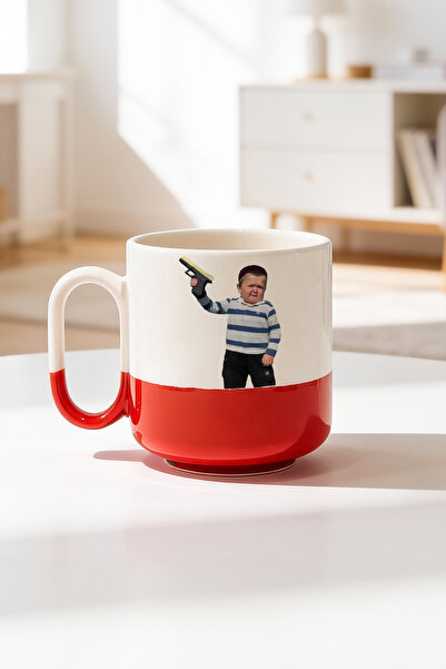 BB TRADE كوب برو مطبوع من السيراميك بتصميم هاسبلا سعة 330 مل