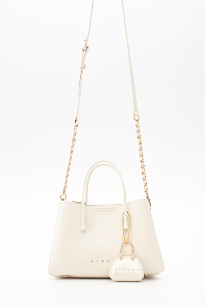 Sisley حقيبة كتف نسائية بيضاء SLY398