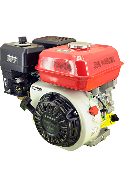 Genel Markalar GoldMoto Gmpower GM200KS Benzinli Motor 6.5 Hp İpli Krank Mili...