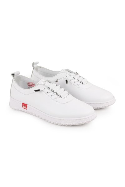 Libero L077.2487 Genuine Leather Elastic Laced Non-Slip Rubber Sole Women's Casual Shoes 26Y