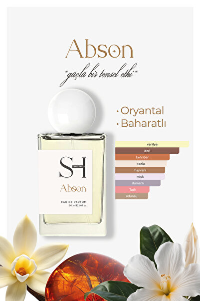 SH FRAGRANCES Abson Unisex Parfüm | Oryantal-Baharatlı | Kehribar-Vanilya | D...