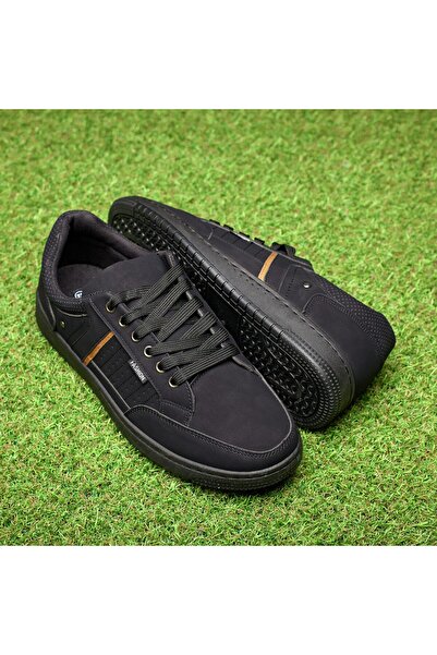 Feisal Men's Black Flat Sole Sneakers, Everyday & Comfort, MT93-2