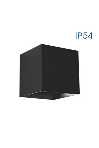 Vivalux LED Wall Light Square Stark 6W 180lm 4000K IP54 Black 100mm