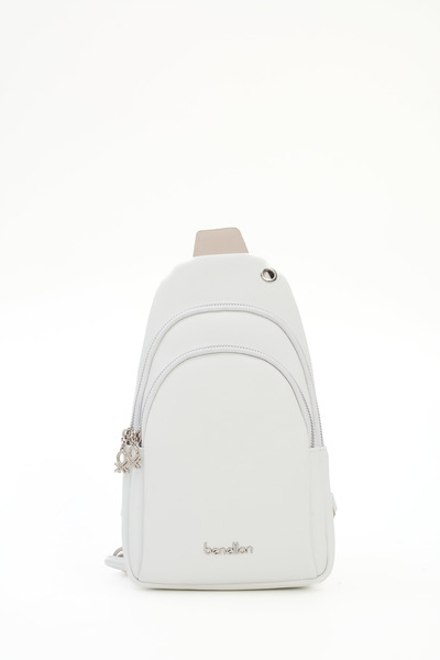 United Colors of Benetton KADIN VÜCUT ÇANTASI BEYAZ-TAŞ BNT1809
