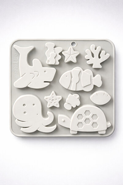 Adana Pasta Malzemeleri Bt-1116 Sea Themed Silicone Mold 10 Models 16 X 16 cm