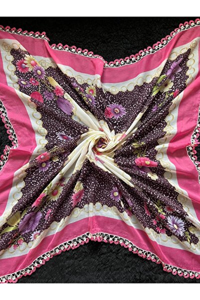 Beykan handmade Κασκόλ με κέντημα με βελονάκι/Υεμένιο/Γραφήματα/Τουλμπέντ/Πανί