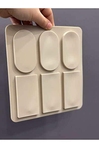 Adana Pasta Malzemeleri Bt-285 Frame Silicone Mold 6 Pieces Rectangular and O...