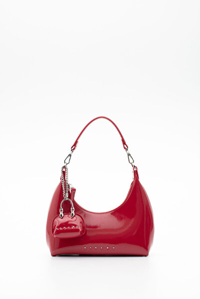 Sisley Women's Handbags Patent Leather Red Sly343