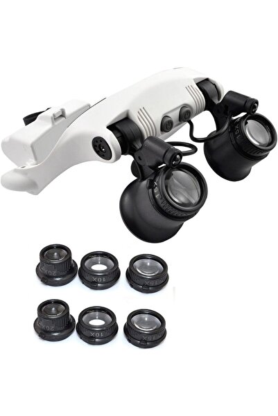Tahtakale Dünyası Close Viewing Repair Jeweler 4 Lens Magnifier Head-Mounted ...
