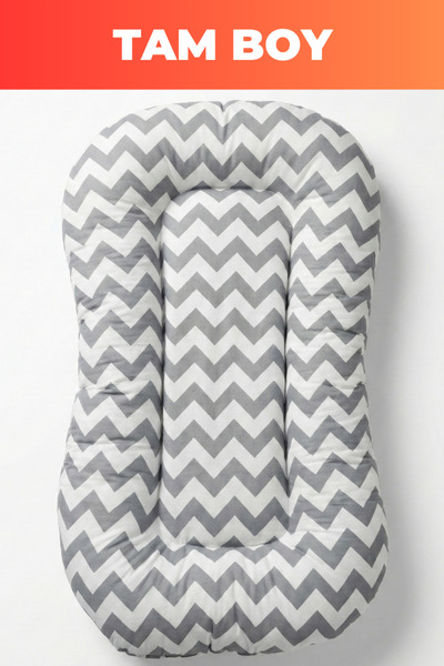 Babynest Premium Oval Baby Bed 100% Cotton Newborn Sleeping Nest Orthopedic 0...