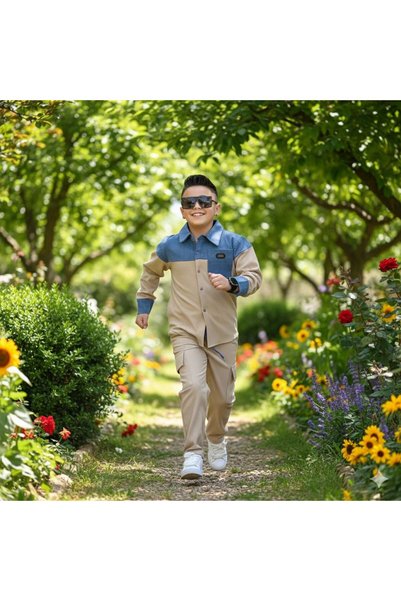 gül garden Erkek Çocuk Pantolon Gömlek