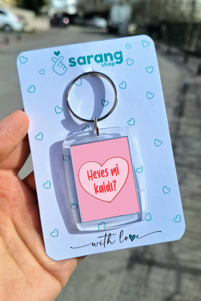 SARANG Transparent Frame Keychain - Heves Mi Kaldı