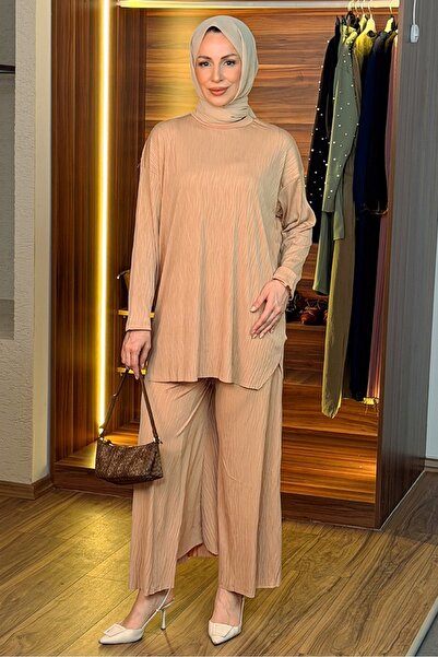 Bestenur Piliseli Double Set 1692 - Mink