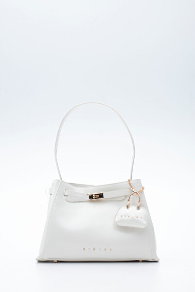 Sisley حقيبة كتف نسائية بيضاء SLY413