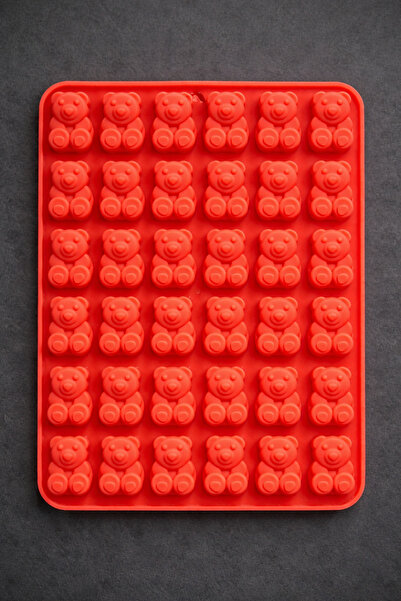 Adana Pasta Malzemeleri Bt-272 jellybean silicone mold - teddy bear theme - 1...