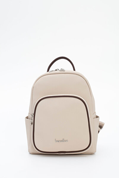 United Colors of Benetton Women's Backpack Beige-Brown Bnt1807