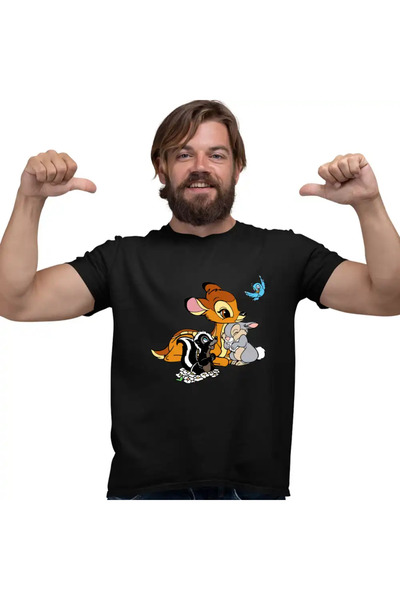 OEM Tricou Barbati Bambi Thumper Flower Natura Sconcs