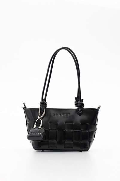 Sisley حقيبة كتف نسائية سوداء SLY356