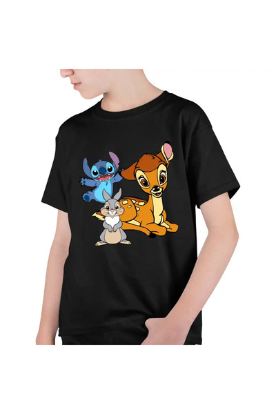 OEM Παιδικό Αγορίστικο T-shirt Bambi Stitch Thumper Χαριτωμένο Κουνέλι
