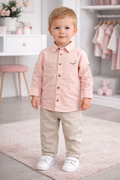 GMG Baby Eid Holiday Boys' Shirt and Pants Eid Holiday Top and Bottom Set
