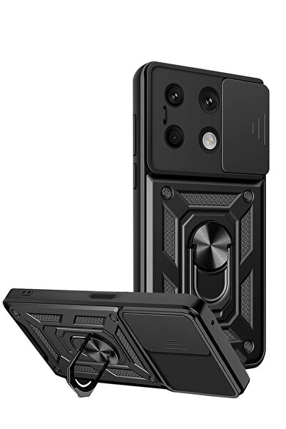 NewFace Drnds Redmi Note 13 4g Case Pars Lens Ringed Silicone (150708) - Black