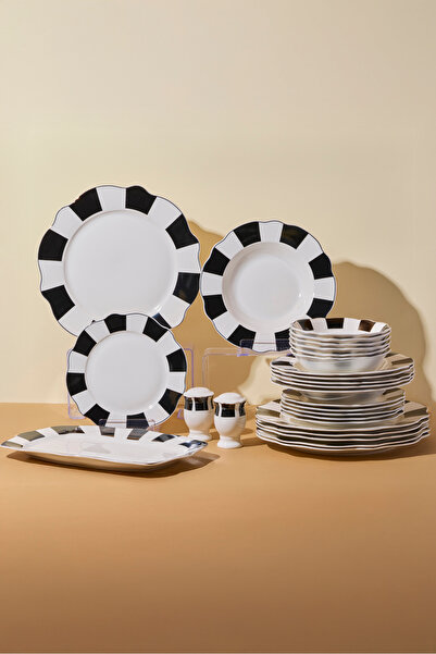 Perotti Black Bone 27 Parça 6 Kişilik Yemek Takımı