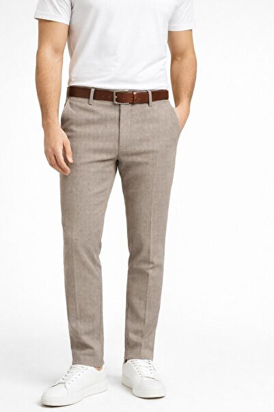 CLASSİCS MEN Captiva Ιταλικό Ανδρικό Λινό Παντελόνι Κομφορτάμενης Εφαρμογής -...