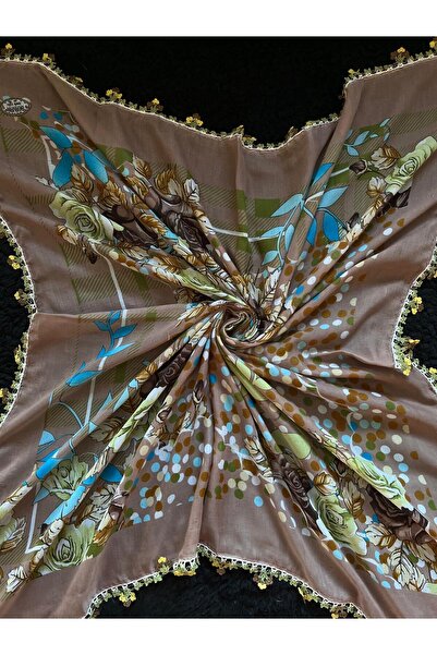 Beykan handmade Κασκόλ με κέντημα με βελονάκι/Υεμένιο/Γραφήματα/Τουλμπέντ/Πανί