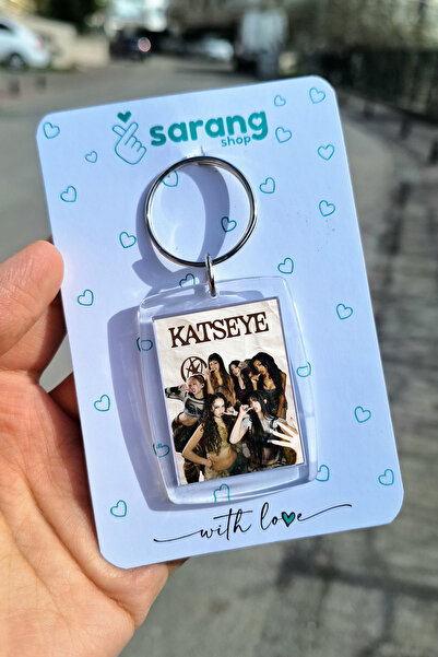 SARANG Transparent Frame Keychain - Group Katseye