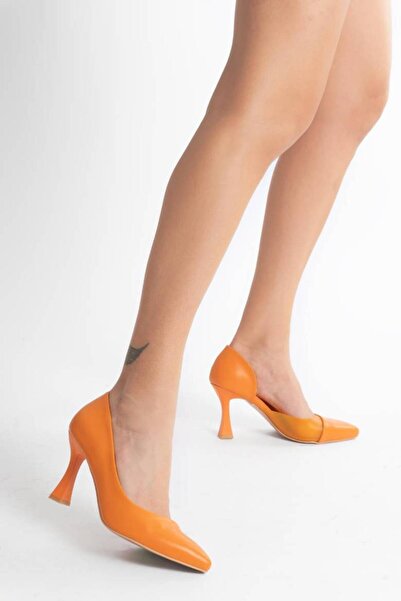 inyola Women's Transparent Detailed Heeled Shoes 3104