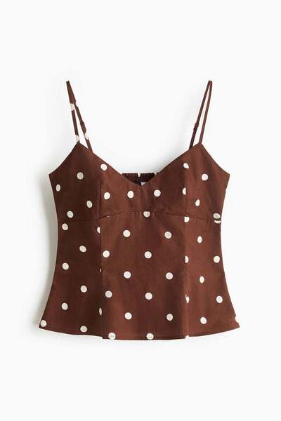 H&M Peplum strappy top