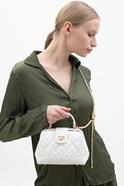 Matthew Cox حقيبة كتف نسائية بيضاء BYN2490