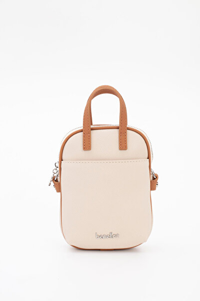 United Colors of Benetton Women's Shoulder Bag Beige-Camel Bnt1826