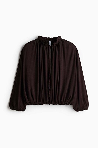 H&M Gathered viscose top