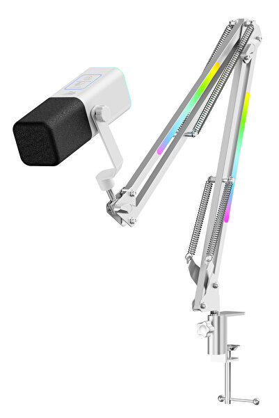 Havit Gamenote Gk71 Pro Rgb Streaming Microphone, 24-Bit, 192Khz, Xlr & Type-...