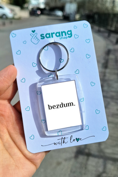 SARANG سلسلة مفاتيح بإطار شفاف - بيزيدم