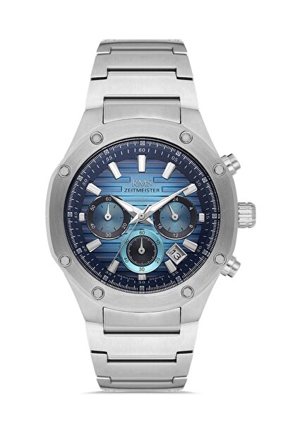 RMS Zeitmeister Rms.1.Ag2130.13 Functions Active Crystal Glass Calendar Metal...