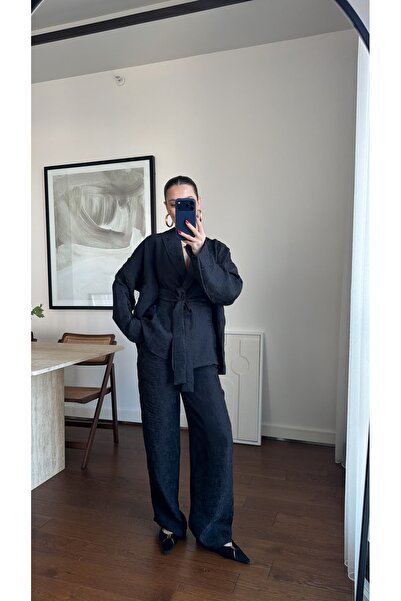 sinemkivanc co ÖZEL KUMAŞ KİMONO KUŞAKLI TAKIM